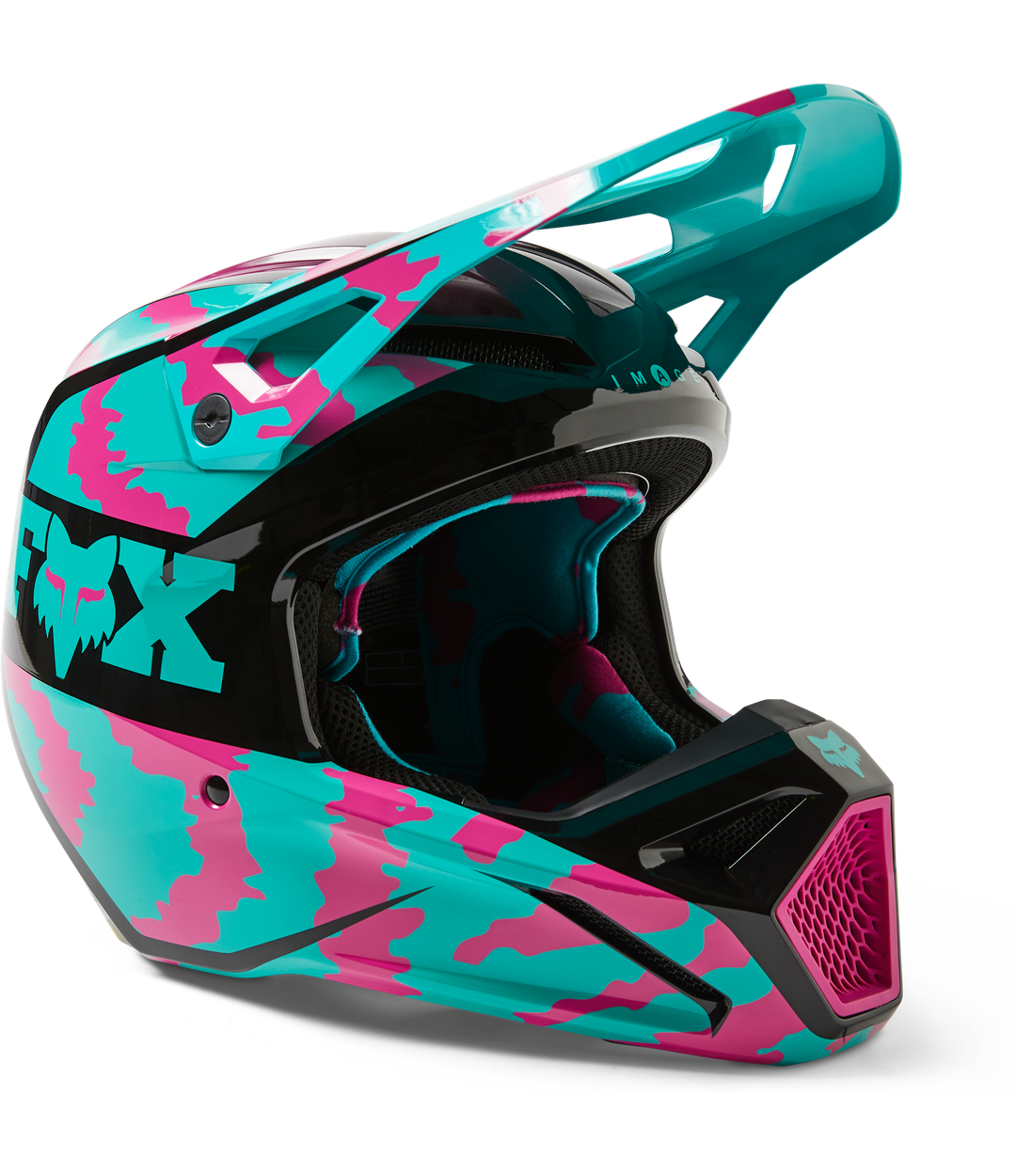 Casco Fox V1 Nuklr [Teal]